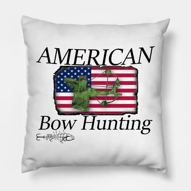 Hunitng America Bow style Pillow by Hook Ink