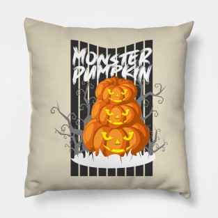 Monster Pumpkin Pillow