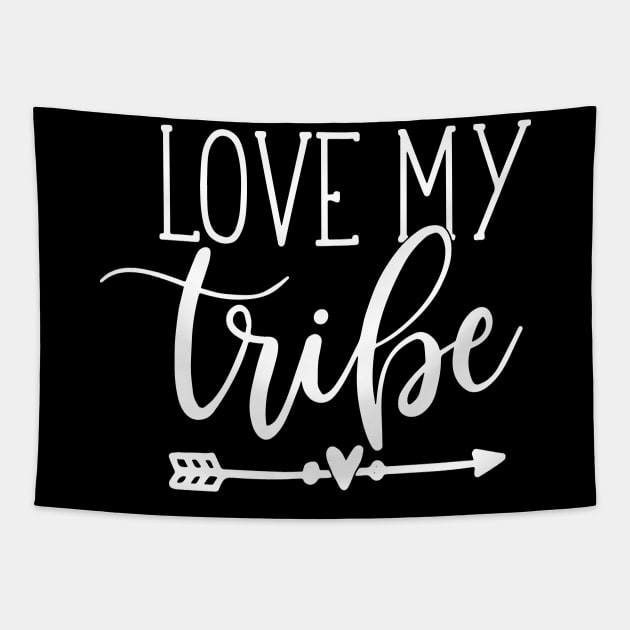 Love my Tribe Mom's Group Special Needs Awareness Support Tapestry by ZimBom Designer