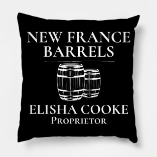 New France Barrels Elisha Cooke Proprietor Pillow