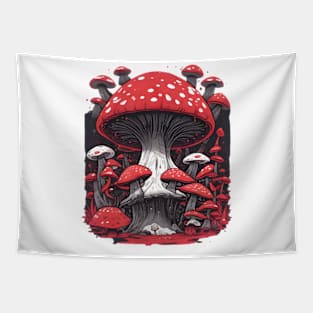 Fantasy art illustration of mushrooms Tapestry