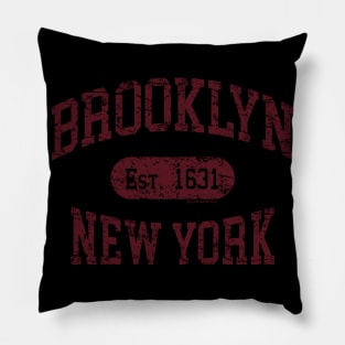 Brooklyn NY Vintage Distressed Retro Print Pillow