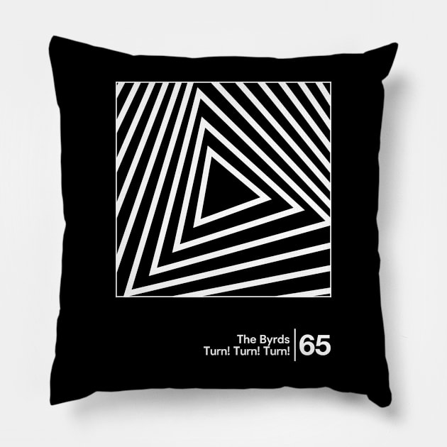 The Byrds / Minimalist Graphic Design Artwork Pillow by saudade