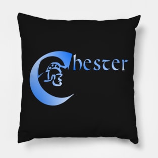 ROMAN CHESTER BLUE AND WHITE Pillow