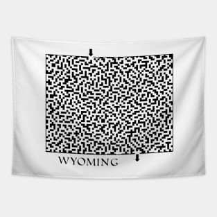 State of Wyoming Maze Tapestry