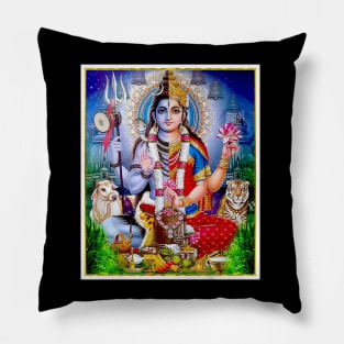 Hindu Goddess ArdhanarIshvara Print Pillow