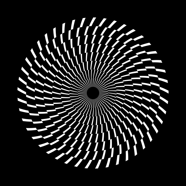 Optical Art Spiral by Skinny Bob