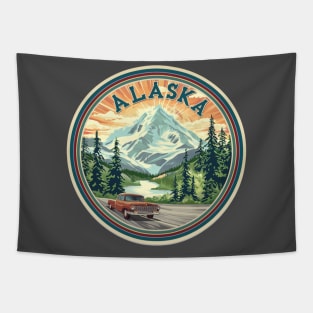 Alaska State USA Design Tapestry