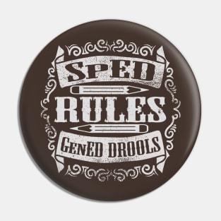 SPED Rules Pin