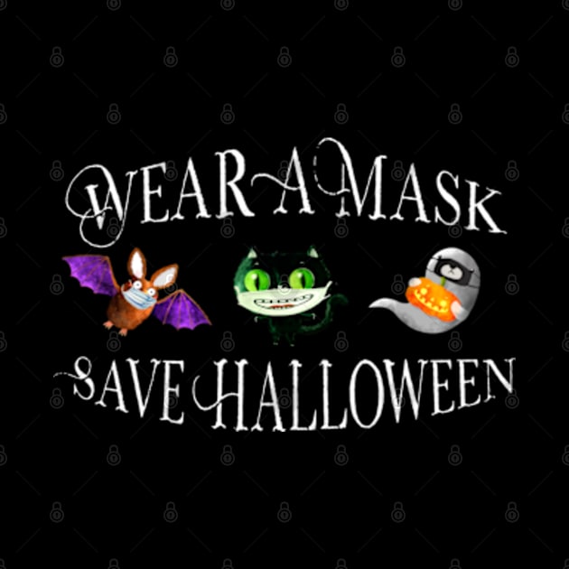 Wear a Mask Save Halloween  - Covid 19 2020 by Bramblier