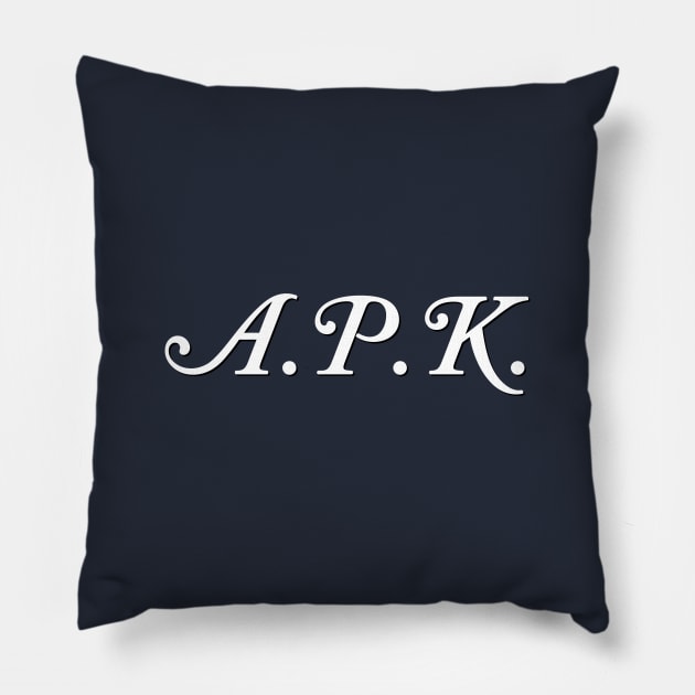 Alex APK Monogram Pillow by GloopTrekker