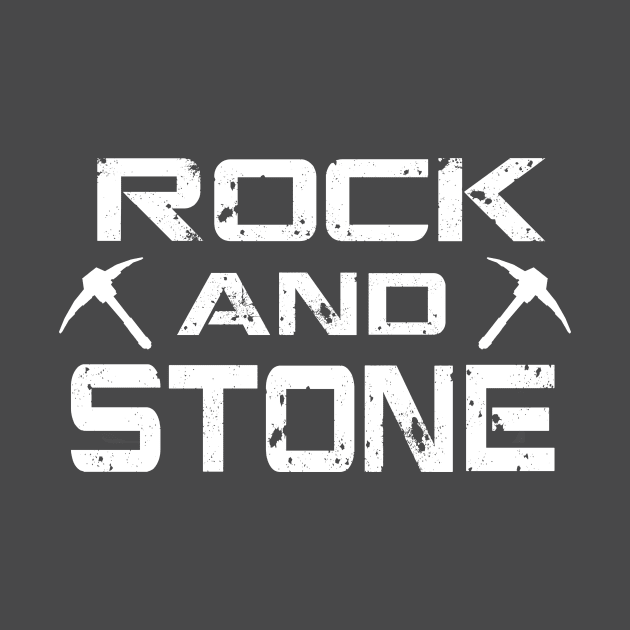 Deep Rock Galactic Fan Art Tee- Rock And Stone by CatsandBats