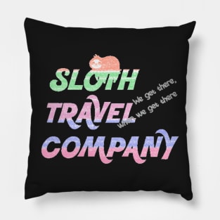 Sloth Travel Company Pillow