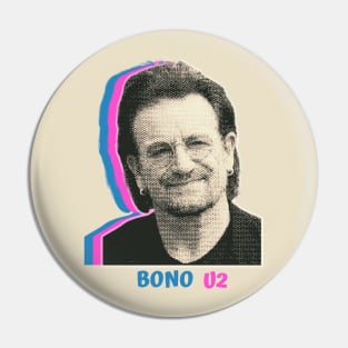 Bono U2 // Vintage Pin