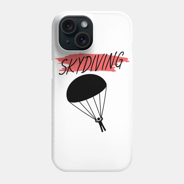 Skydiving Phone Case by maxcode