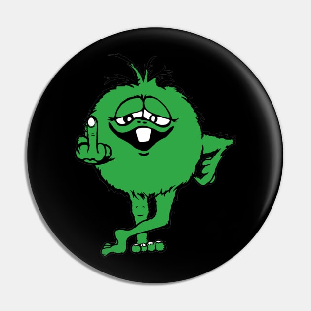 Green Monster Pin by Eye Conz