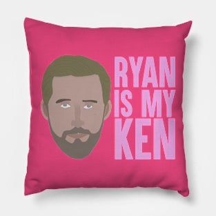 Ryan is My Ken - Pink Pillow