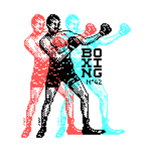 Classic Boxer Pixel Design T-Shirt