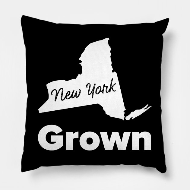 New York Grown Pillow by MessageOnApparel