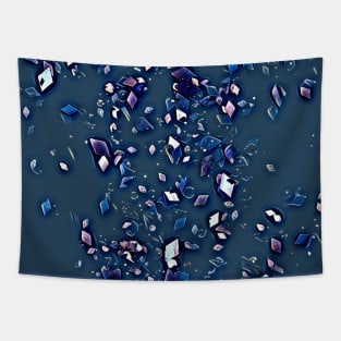 Blue Jewels Tapestry