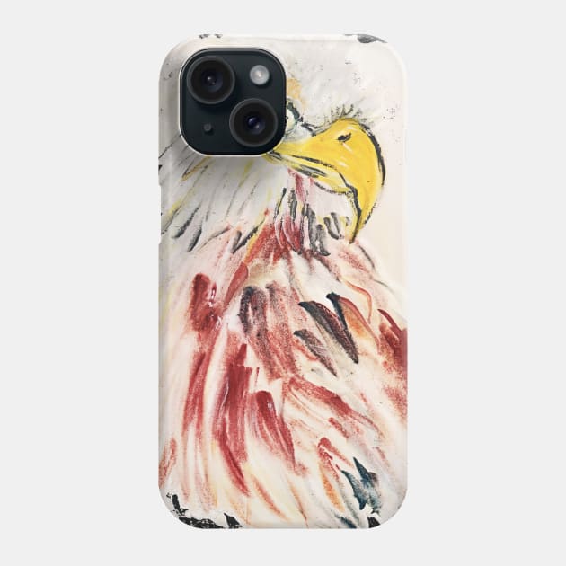 Arty Eagle Phone Case by minniemorrisart