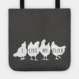 I Love My Flock, Hens for Chicken Mom Family Tote