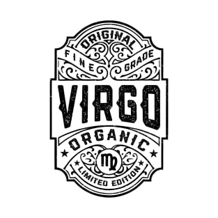 Virgo Zodiac Sign Vintage Whiskey Label Funny Horoscope T-Shirt