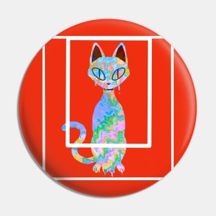 Colorful Cat Pin