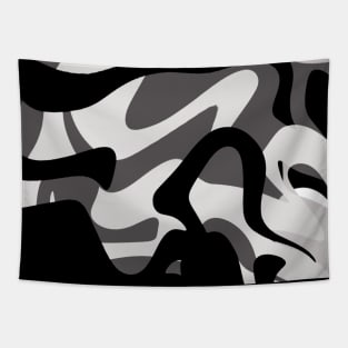 Black and White Camo Patter Tapestry