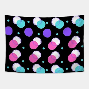 Pink and Violet circle pattern Tapestry