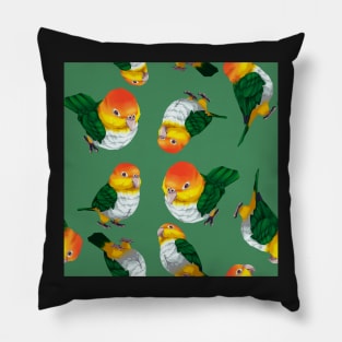 White-bellied Caique Parrot Pillow