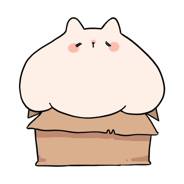 Chubby Cat in a Box by Bumcchi