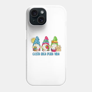 Costa Rica Pura Vida Beach Gnomes Souvenir Phone Case
