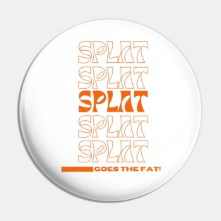 Splat Splat Splat Goes the Fat Orange Letters Pin