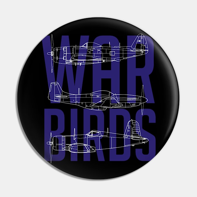 Warbirds Gathering: Legendary Wings Pin by Blue Gingko Designs LLC