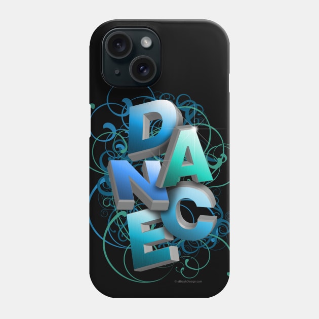 3D Typographic Dance and Ballet Design (Spring) Phone Case by eBrushDesign