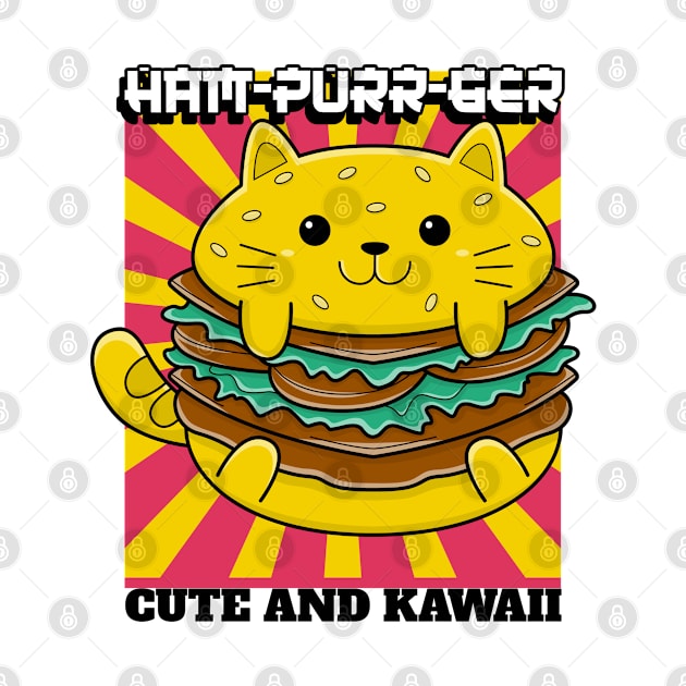 Ham-purr-ger - Cat Puns by cheesefries