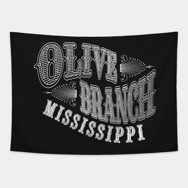 Vintage Olive Branch, MS Tapestry by DonDota