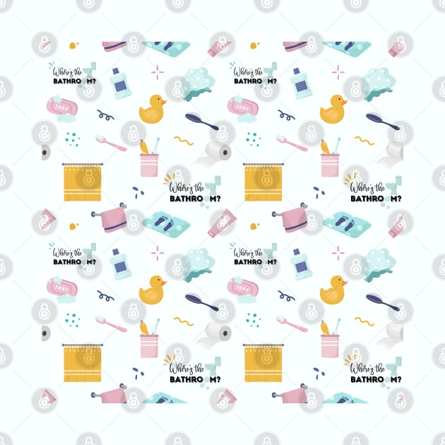 Where's The Bathroom? (CXG Inspired) [seamless pattern] by Ukulily