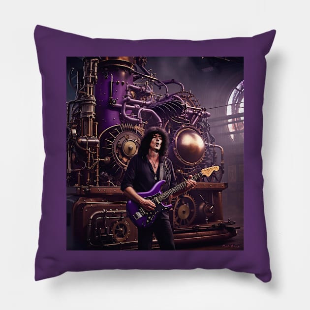 Ritchie Blackmore Steampunk Pillow by IconsPopArt