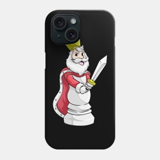 Funny king as a chess piece Phone Case