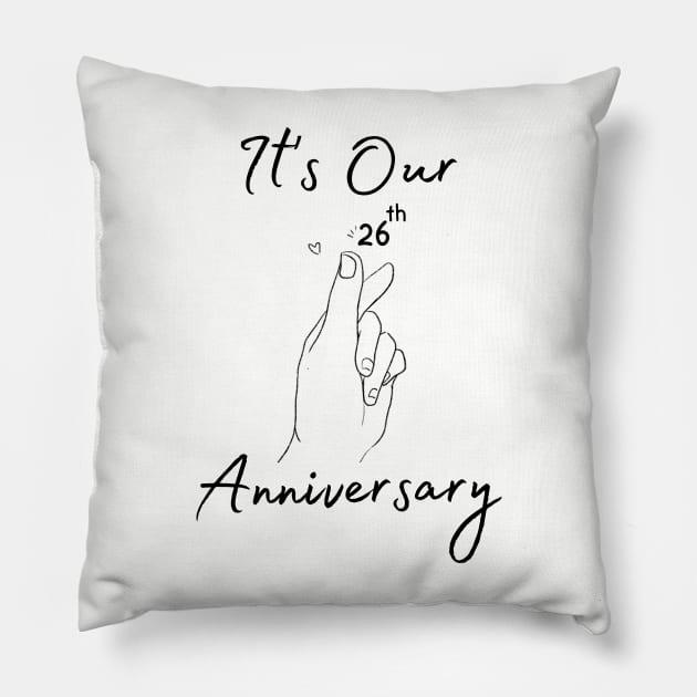 It's Our Twenty Sixth Anniversary Pillow by bellamarcella