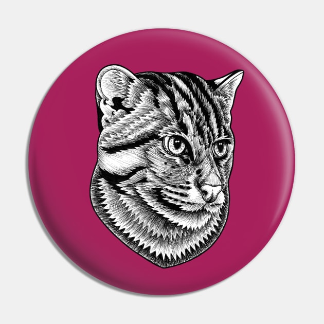 Fishing cat - ink illustration Pin by lorendowding