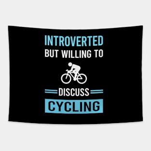 Introverted Cycling Cycle Cyclist Tapestry