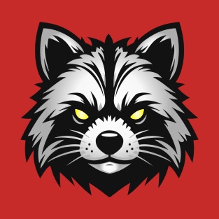 Raccoon head logo T-Shirt