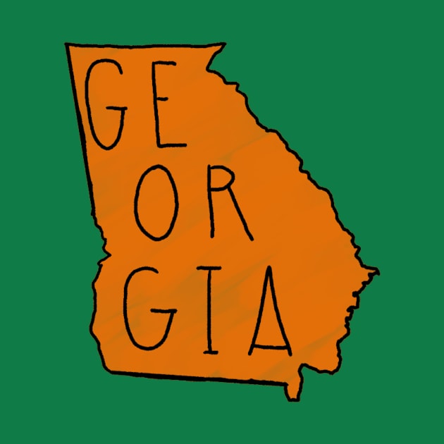 The State of Georgia - Orange by loudestkitten