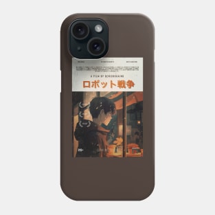 Robot War 10 Retro Poster Phone Case