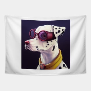 Dalmatian wearing aviator glasses Tapestry