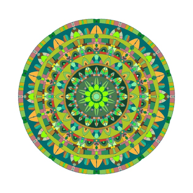 The Green Man Mandala by HealingHearts17