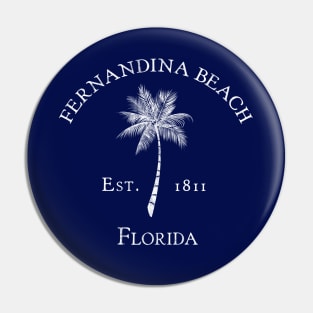 Fernandina Beach Florida Vintage Palm Pin